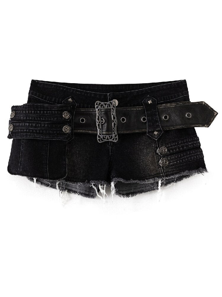Detachable Pockets Denim Shorts【s0000017498】