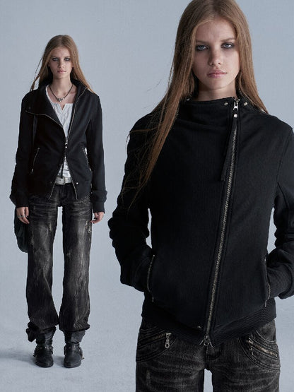 Thickened Terry Zip Cardigan Sweater【s0000018470】