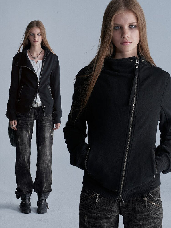 Thickened Terry Zip Cardigan Sweater【s0000018470】