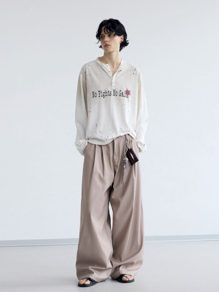 Drape Straight Leg Western Pants【s0000012472】