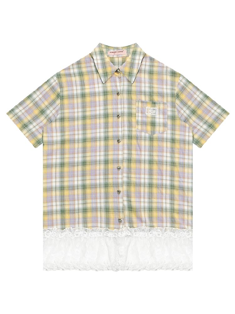 Plaid Short Sleeve Shirt【s0000012232】