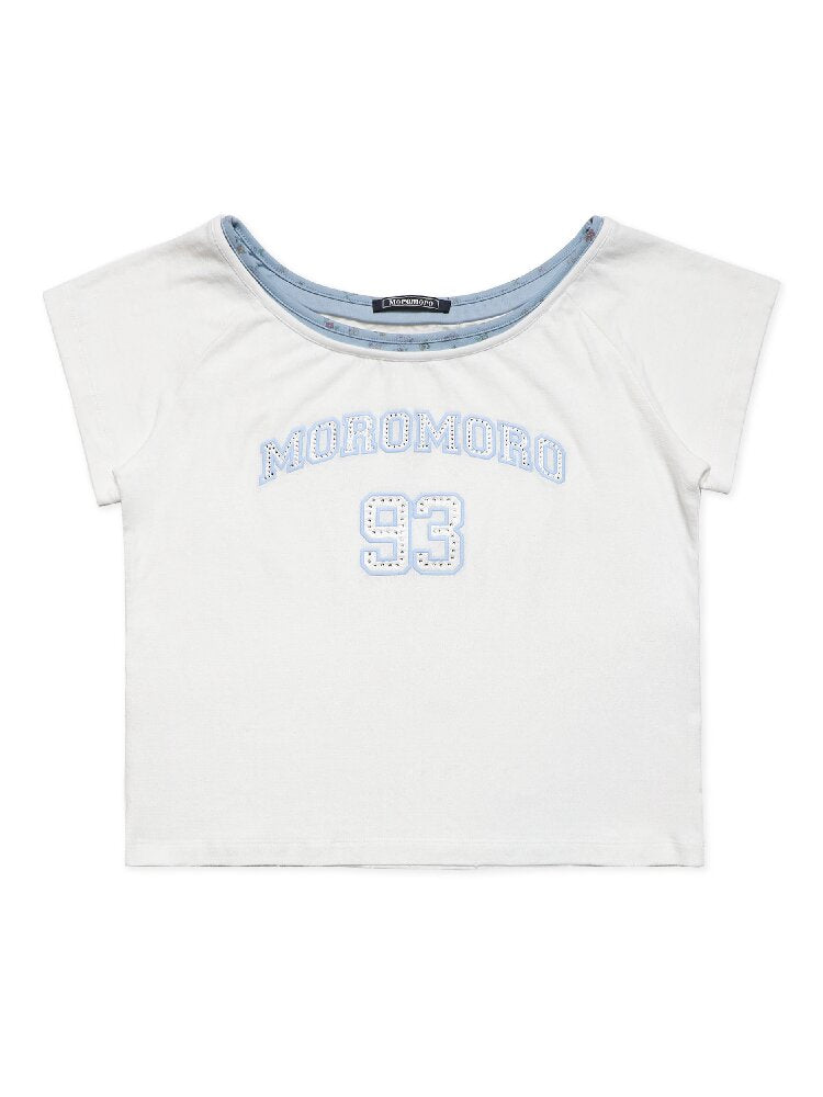 Fake Two Piece Sports T Shirt【s0000017413】