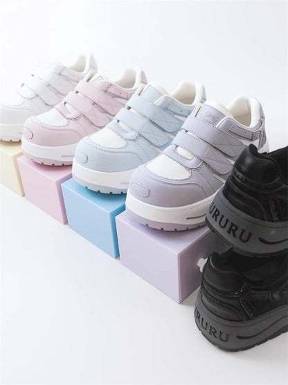 Lace-up thick-soled sneakers【s0000012963】