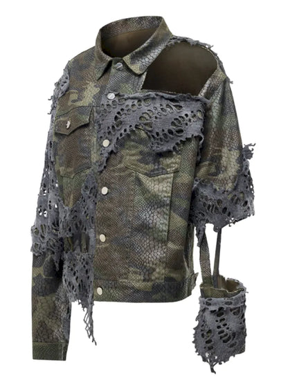 Camo Denim Jacket【s0000014012】