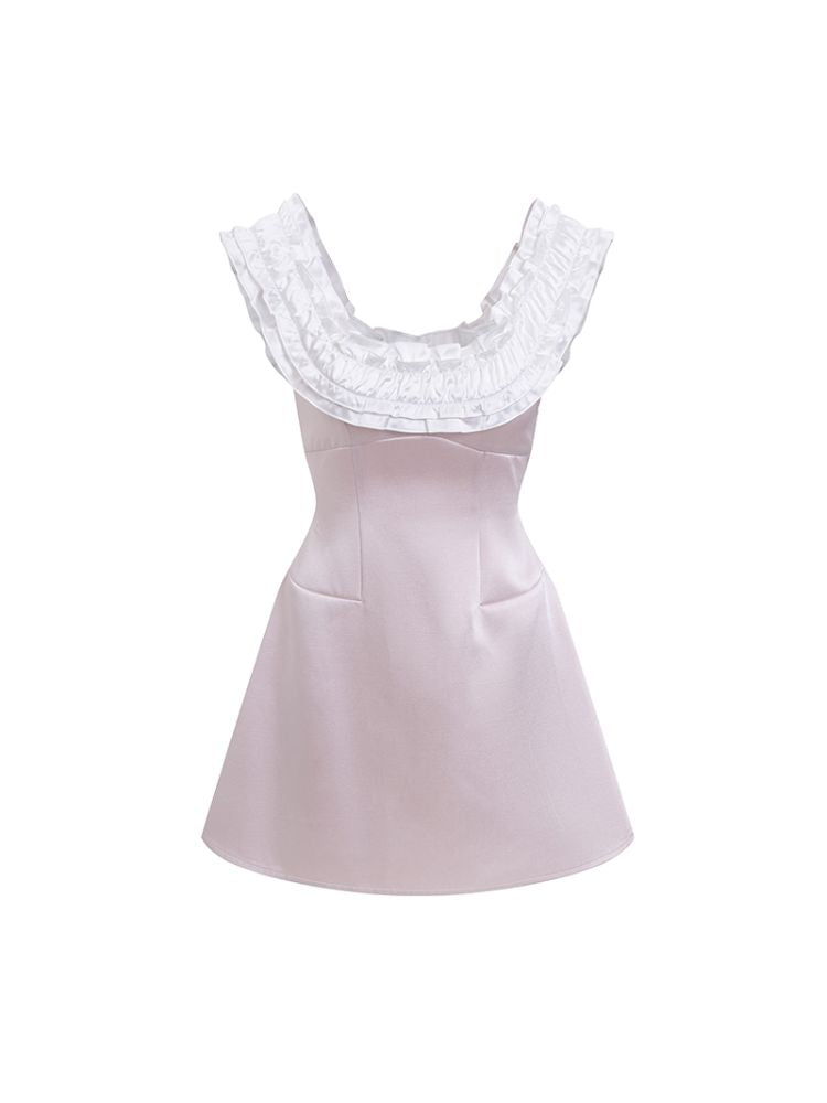 One Shoulder Waist Dress【s0000013239】
