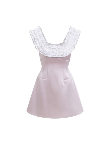 One Shoulder Waist Dress【s0000013239】