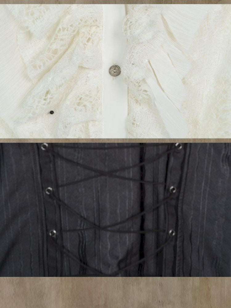 Ruffled Asymmetric Cardigan【s0000013897】