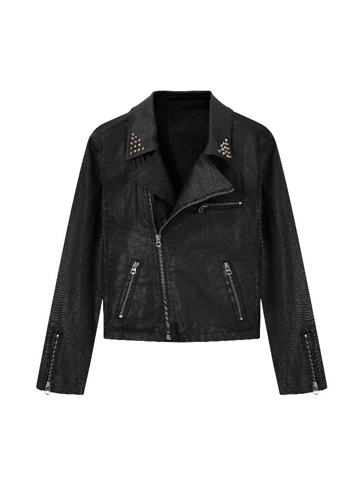 Handmade Waxed Punk Jacket【s0000019008】