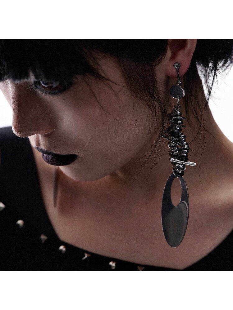Dark Punk Mechanical Ear Clips Earrings【s0000018845】