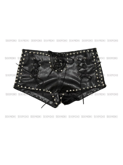 Rivet Pebble Suede Work Shorts【s0000016947】