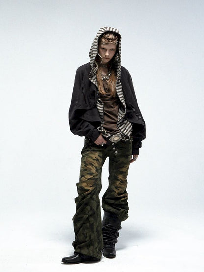 Lapel Sailor Pirate Style Sweatshirt Jacket【s0000011839】