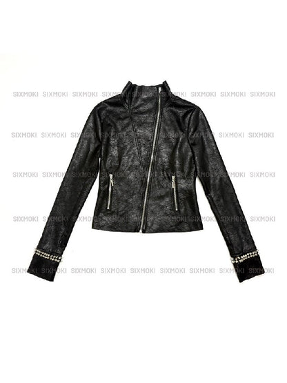 Suede Cracked Rivet Jacket【s0000016945】