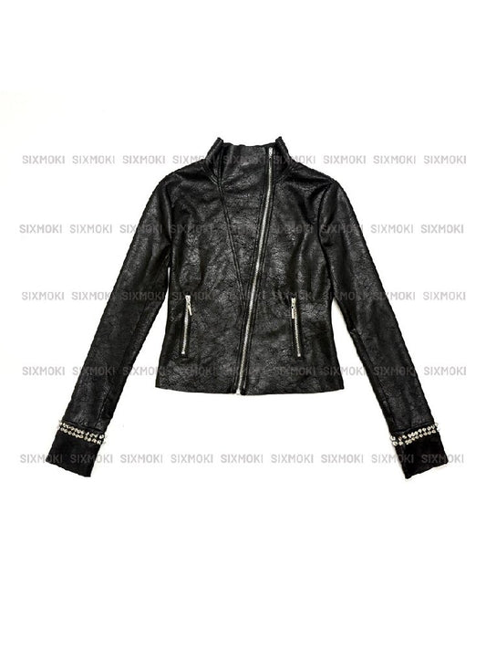 Suede Cracked Rivet Jacket【s0000016945】