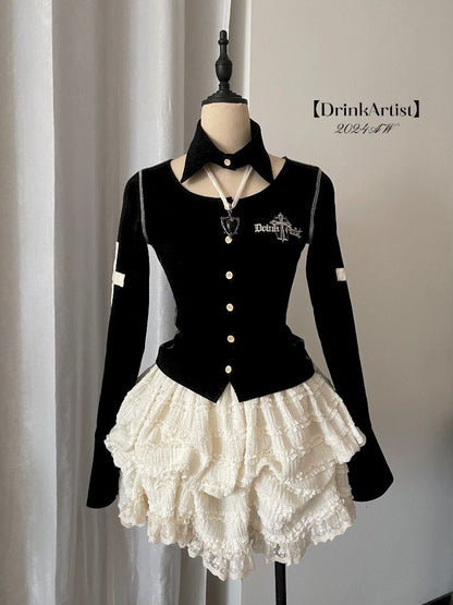 Cinching Short Cardigan T-Shir【s0000011343】