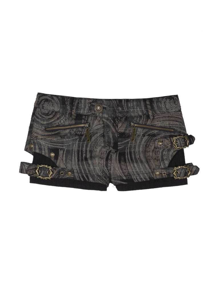 Faux Two-Piece Leggings Low-Rise Shorts【s0000014485】