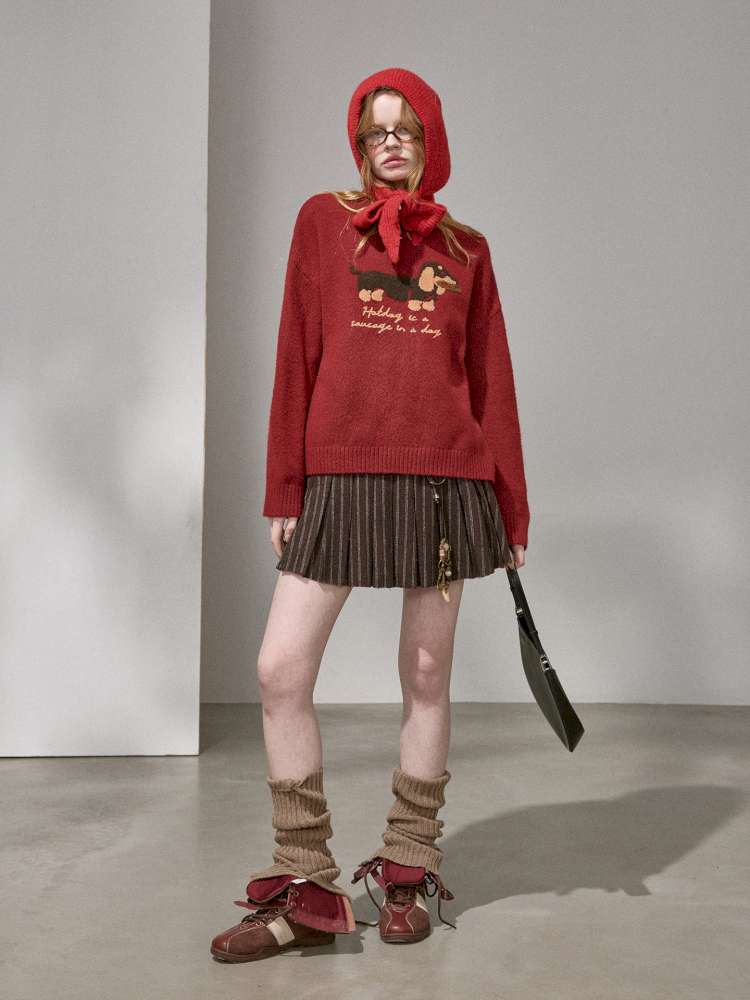 Soft Glutinous Round Neck Sweater【s0000015215】