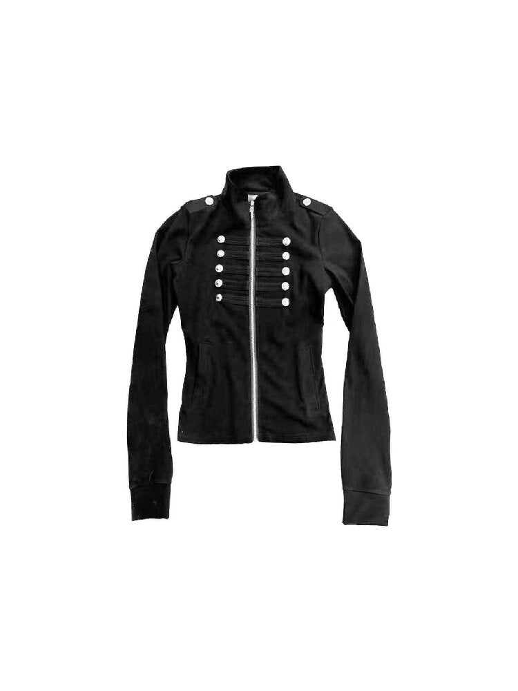 Stand Collar Asian Letter Print Jacket【s0000019119】