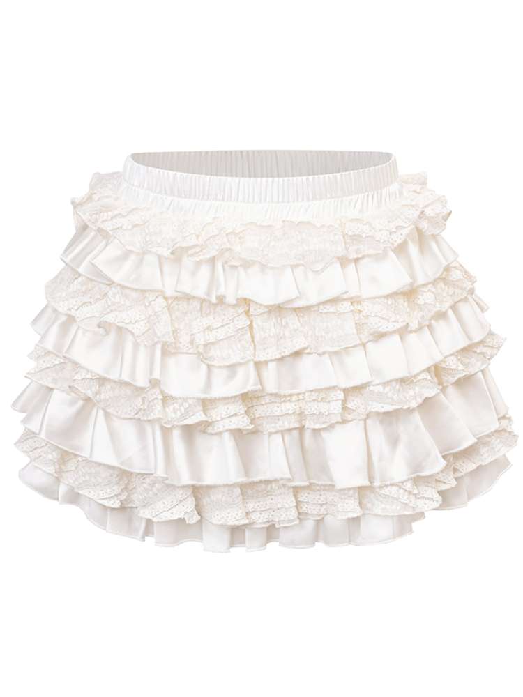 Patchwork Lace Mini Skirt【s0000014613】