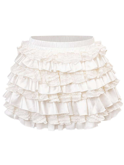 Patchwork Lace Mini Skirt【s0000014613】