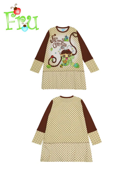 Casual Y2K Beige Pleated Dress【s0000014195】