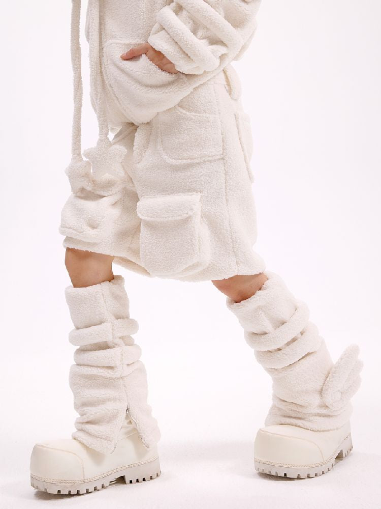 Angel Lamb Wool Legwarmers【s0000010625】