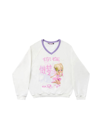 Are You Dreaming Printed Sweater【s0000016041】