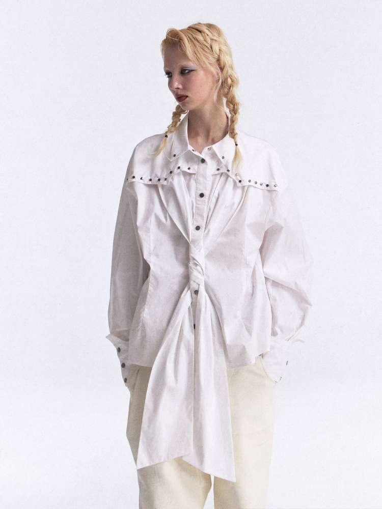Playful Strap Rivet Cargo Shirt【s0000015388】