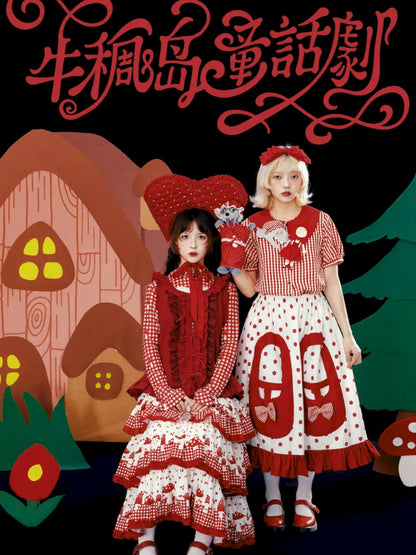 3D Pocket Polka Dot Skirt【s0000013935】