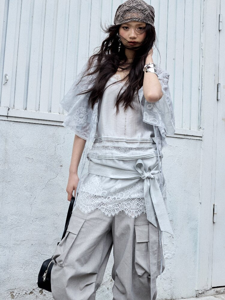 Sea Salt Lace Patchwork Camisole【s0000016867】