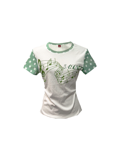 Y2K Rhinestone Musical Note Slim Tee【s0000018286】