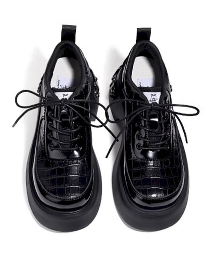 Metal Punk Style Small Leather Shoes【s0000011725】