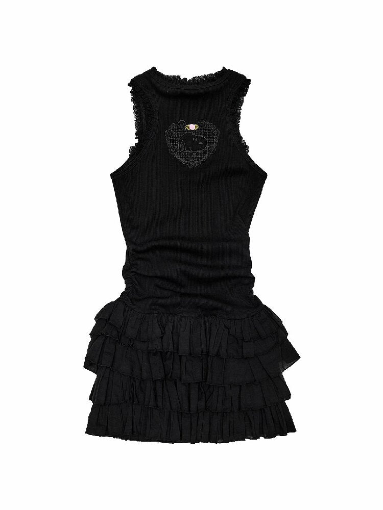 Lace Cloth Cake Vest Dress【s0000016925】