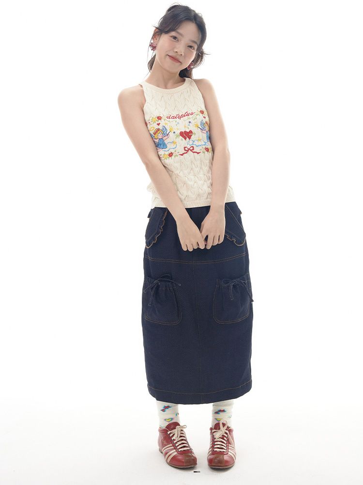 Angel Pattern Sleeveless Camisole Tank Top【s0000012007】