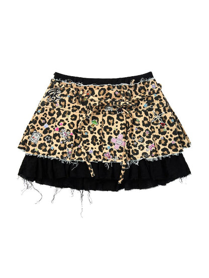 Faux Two Piece Pleated Skirt【s0000017846】