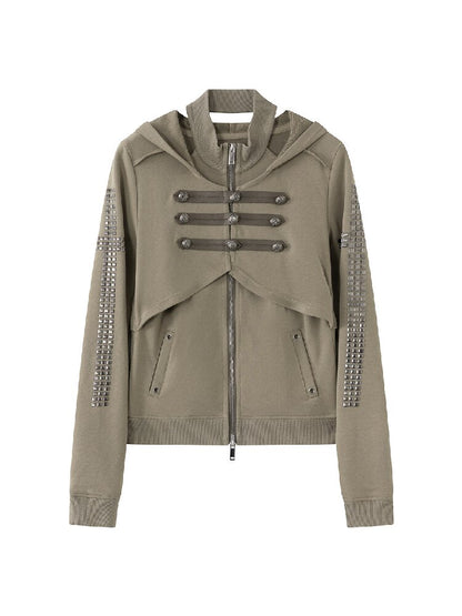 Metallic Napoleon Hooded Jacket【s0000018101】