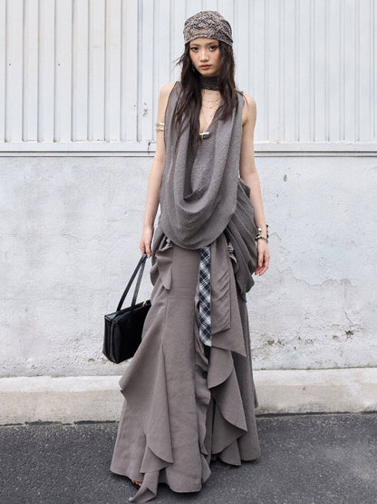 Urban Lazy Ruffle Lace-up Skirt【s0000016865】