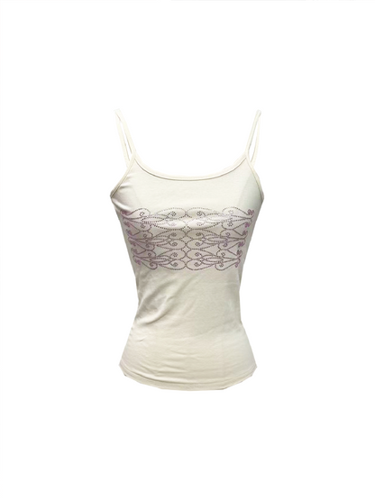 Rhinestone Knit Hot Girl Camisole【s0000018288】