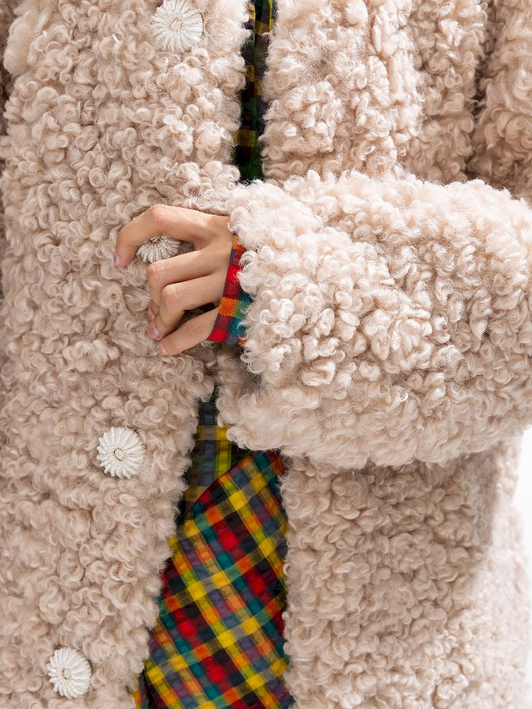 Hooded Cotton Clip Long Loose Jacket【s0000011311】