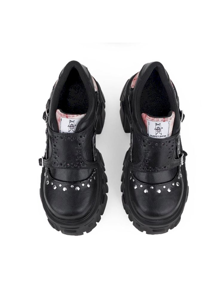 Red plaid thick bottom shoes【s0000013360】