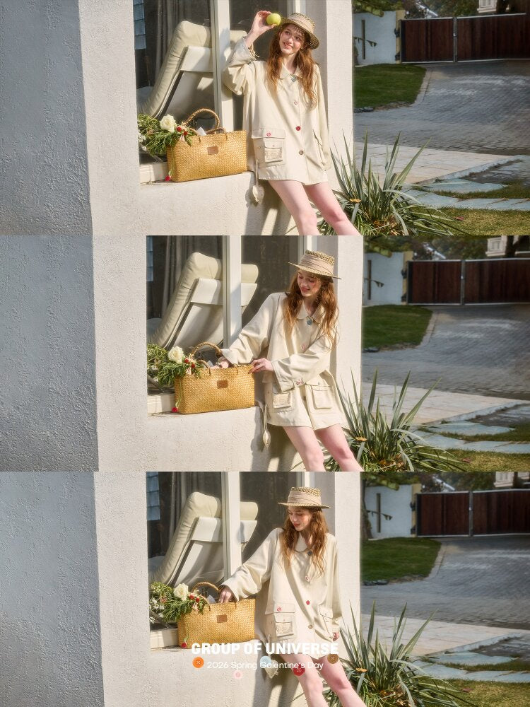 Cotton Silhouette Pocket Trench Coat【s0000015622】