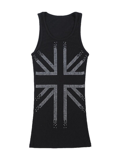 Rhinestone Pearl Strap Tank Dress【s0000017143】
