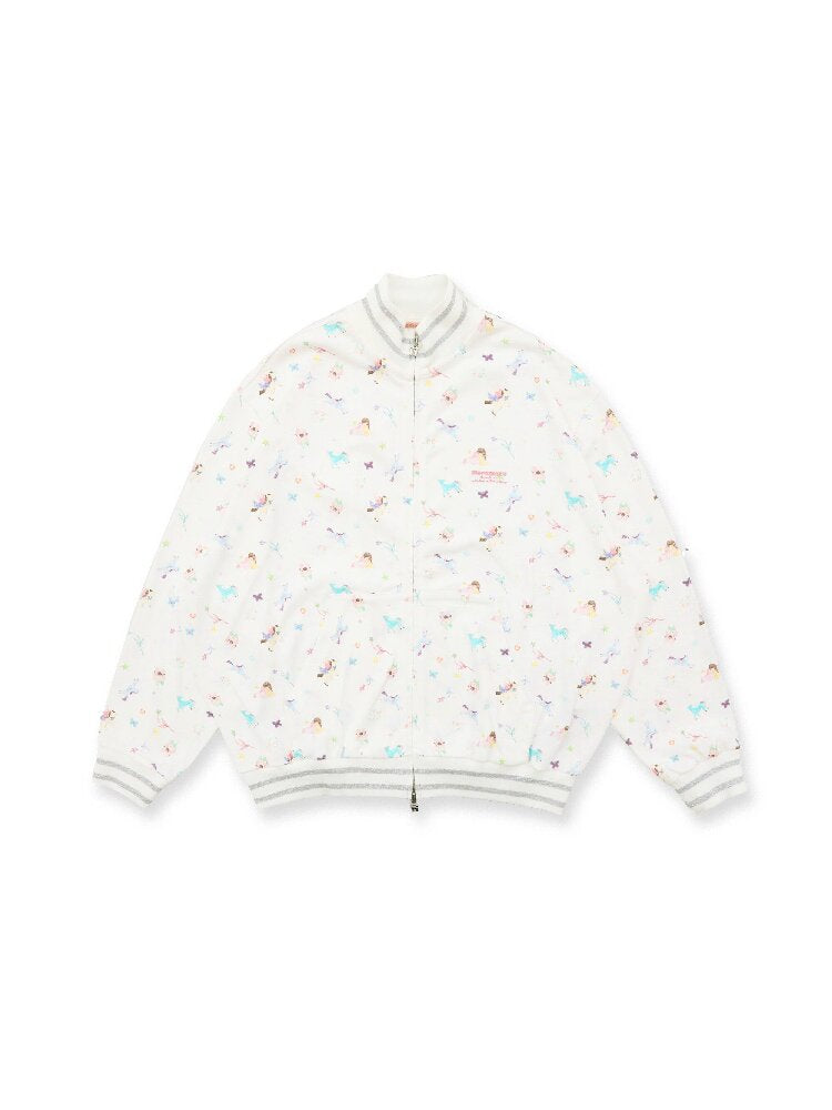 Hand-Painted Printed Cardigan【s0000016104】
