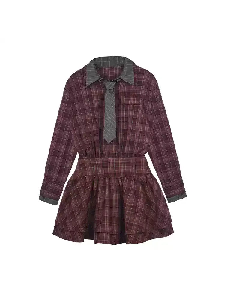 Long Sleeve Petticoat Dress【s0000011664】