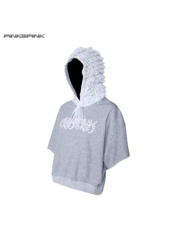Hooded backless sports T-shirt【s0000012988】