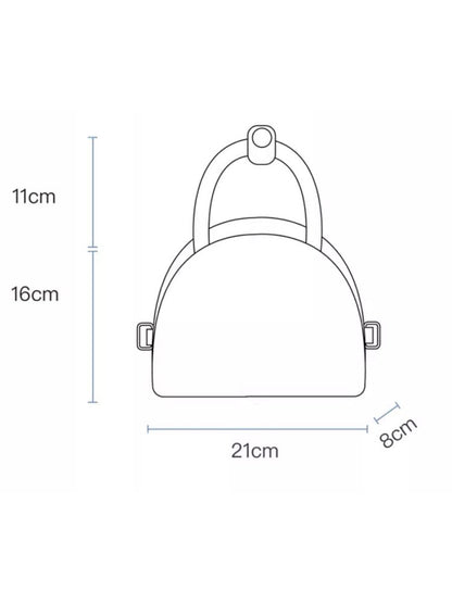 Small mouse microfiber leather handbag【s0000012826】