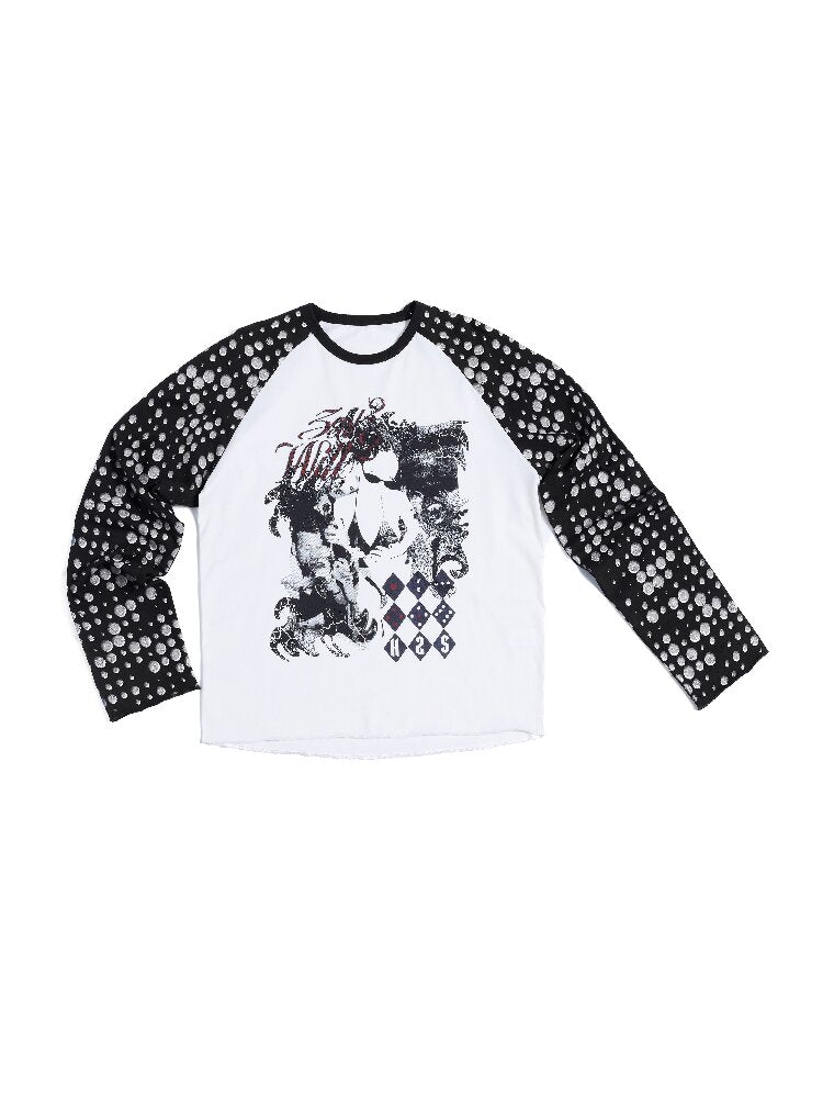 Ghost Polka Dot Raglan Long Tee【s0000016956】