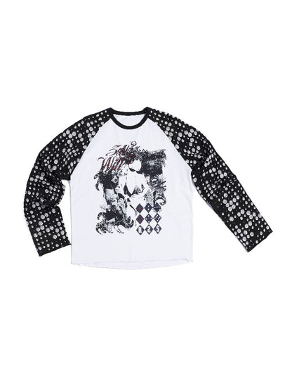 Ghost Polka Dot Raglan Long Tee【s0000016956】