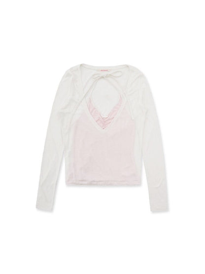 Lightweight Fake Two Piece Top【s0000016121】