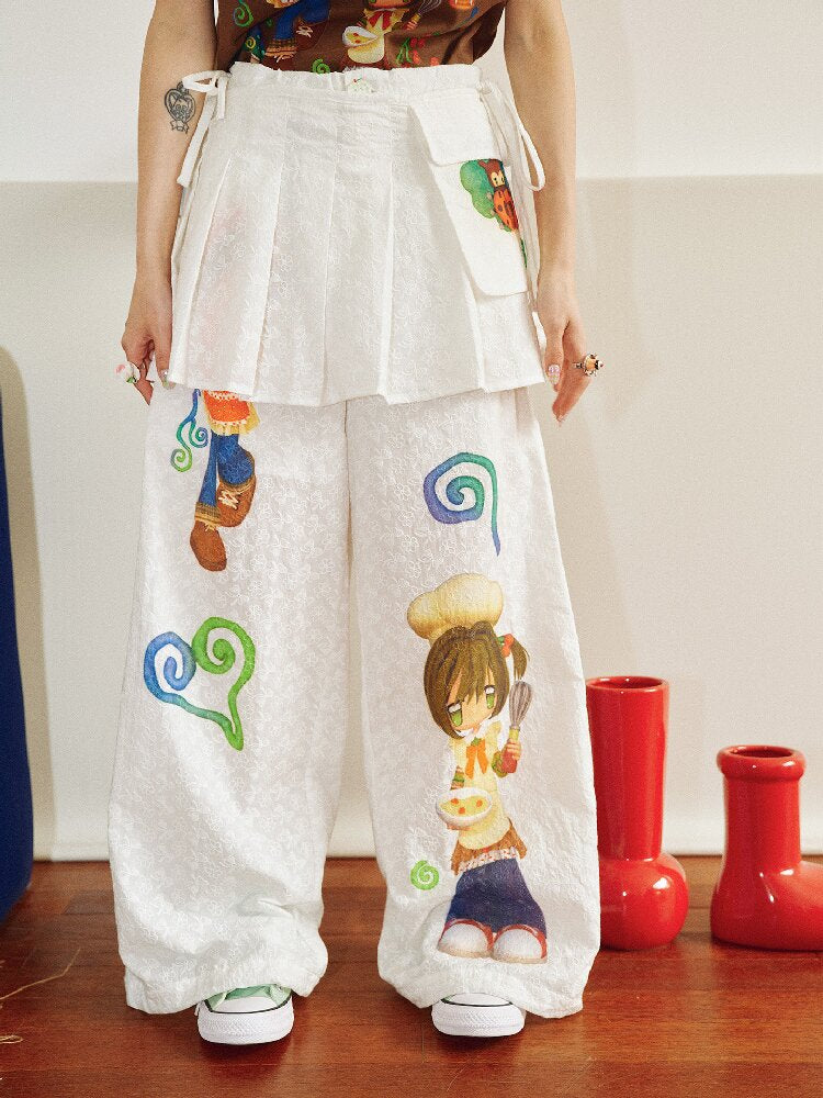 Forest Kitchen Printed Culottes【s0000018698】
