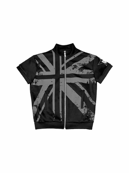 Flag Sub-Print Stand-Up Zip Tee【s0000018275】